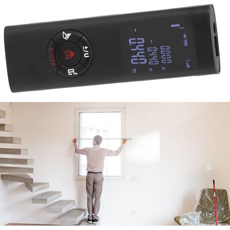 Telémetro láser [DISPOSITIVO DE MANO] 40 m INFRASTAR ABS Multifuncional Distancia, Área, Volumen, USB, Batería AAA, 200 mAh, Manual de usuario en inglés (1/5)