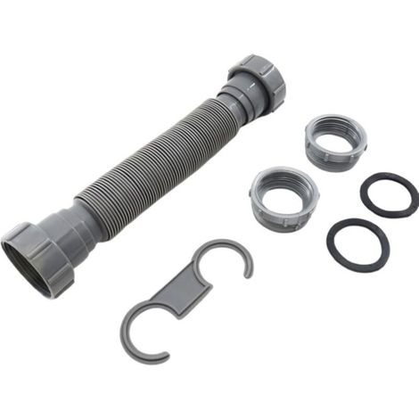 Kit plomberie cuisine et salle de bain, kit drain évier réglable sous évier, installation facile et complète (1/4)