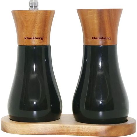 Pfeffermühle und Salzstreuer aus Akazienholz Klausberg KB-7594 (1/4)