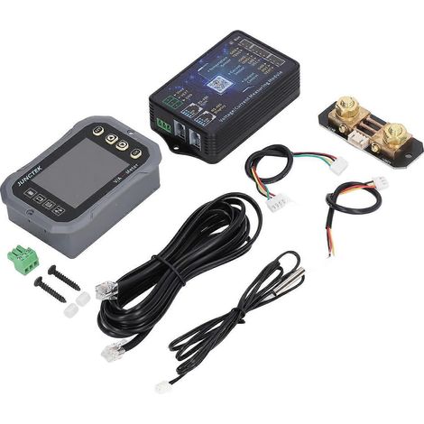 Batteriemonitor 100A 2,4-Zoll-LCD-Display, Batteriekapazitätsanzeige, App-Steuerung, Spannungs- und Strommesser