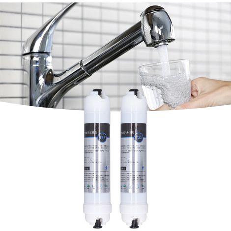 2 x 10-Zoll-Wasserreiniger, entfernen Restchlor, hoher Jodgehalt, kleine T33-Reinstwassermaschine, universelle GAC-Aktivkohlefilterpatrone nach der Filtration. (1/5)
