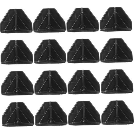 100 protège-coins décoratifs - plastique - noir - antichoc (1/5)