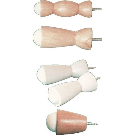Butoir de plinthe bois de hêtre longueur 80mm - CIVIC INDUSTRIE - 19602263 (1/2)