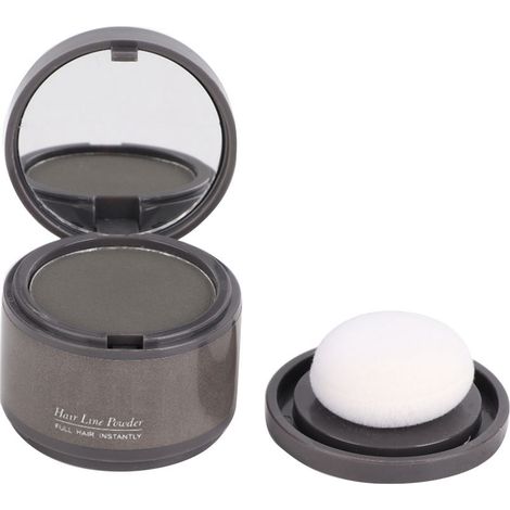 Poudre capillaire pour ligne de cheveux, ombre à racines, camouflage des zones clairsemées, cosmétiques gris, remplissage des cheveux fins. (1/5)