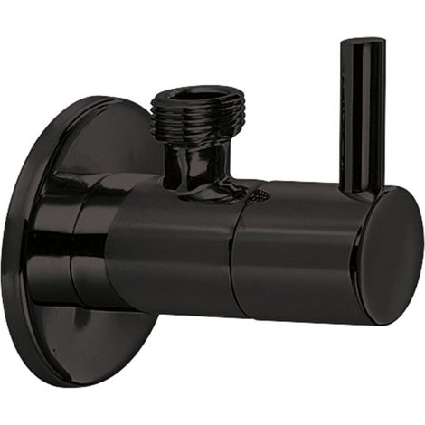 Lineabeta - Rubinetto arresto tondo uscita 3/8 in ottone nero