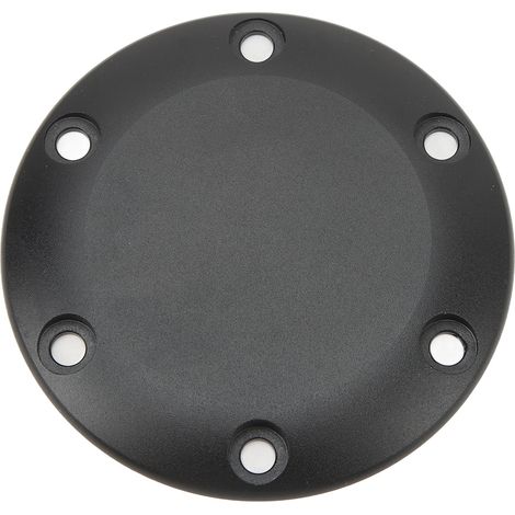 Volant 6 Trous Cache Avertisseur Aluminium Noir Montage Facile Universel Compatible Voitures (1/5)