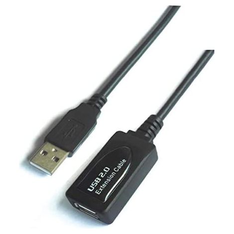 AISENS A101-0020 - Câble d'extension USB 2.0 avec amplificateur (15 m, avec chipset avancé) Couleur noire (1/2)