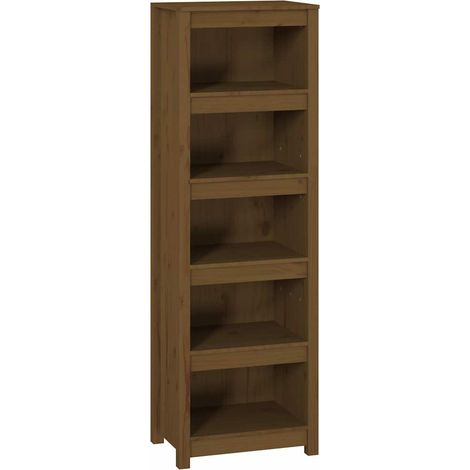 Maison Exclusive - Libreria Marrone Ambra 50x35x154 cm in Legno Massello di Pino (1/5)