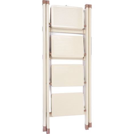 Échelle à 4 marches avec pédales larges, tabouret pliant antidérapant pour la maison, la cuisine et le salon (1/5)