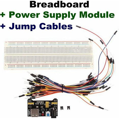 MB-102 MB102 Solderless Experiment Board + Power Supply + Connection Cable Arduino Pr Kits (1/4)