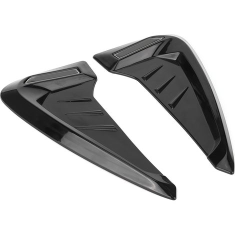 Une paire de baguettes de finition universelles pour grilles d'aération latérales automobiles, compatibles avec les Audi A1, A3 et A4. (1/5)