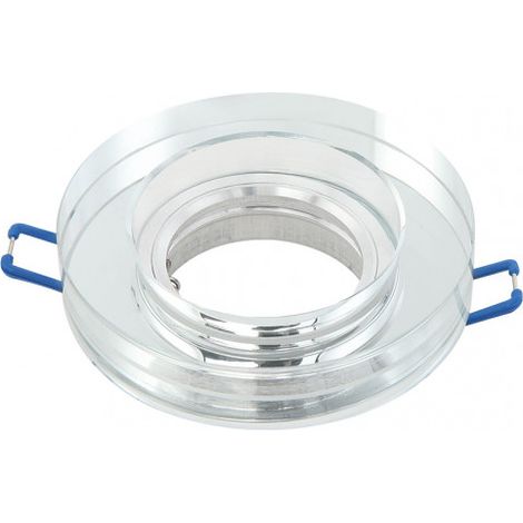 FAB 14338RG49 Incasso Vetro Solna 1xgu10 Tondo Spessore 2cm Trasparente C / Portalampada 2x9,5x9,5 Cm Taglio 6 Cm