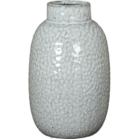Cairn Dimple Medium Vase - Ceramic - L16 x W16 x H28 cm - White