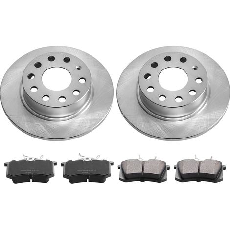 Kit de Freins Arrière Compatible Audi A3 (8P), VW Golf 5/6, Seat Leon, Skoda Octavia, Altea – Disques 253mm et Plaquettes Céramique (1/5)
