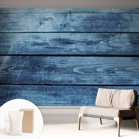 Papier peint intissé mural avec colle pour salon et chambre Décoration murale rapide - Colle incluse gratuite Sol rustique 312x219 cm (1/5)