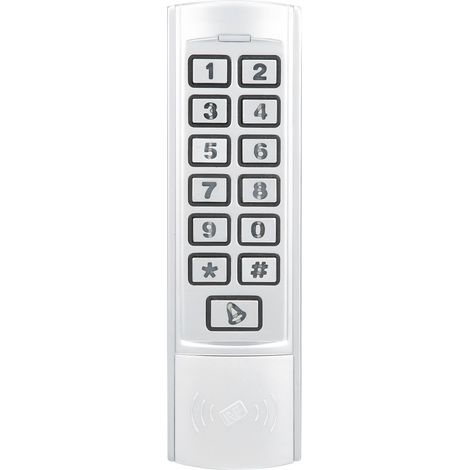 Système de sécurité Wiegand26 avec contrôle d'accès RFID 13,56 MHz intégré, carte de mot de passe en métal et clavier rétroéclairé (1/5)