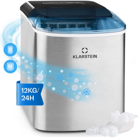On-The-Rocks Machine à glaçons LED 12kg / 24h réservoir 2,1L inox