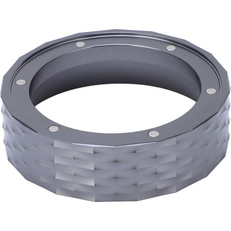 Filterhalter für italienische Kaffeemaschine, 51 mm magnetischer Staubschutzring, Dosierring, Pulverring, grau (1/5)