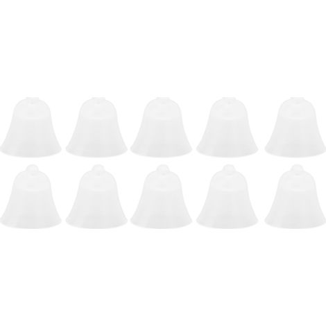 10 Pièces Dômes d'Amplificateur Auditif en Silicone Souple, Bouchons d'Oreille et Embouts pour Écouteurs Blancs M (1/5)