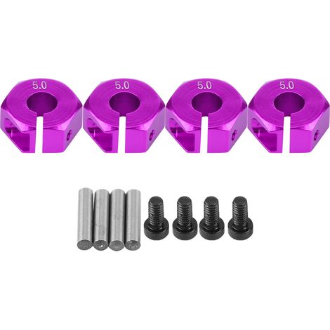 12mm Roue Hex Adapter Universel pour HSP Sakura 1/10 RC Voiture (5mm, Violet) (1/5)