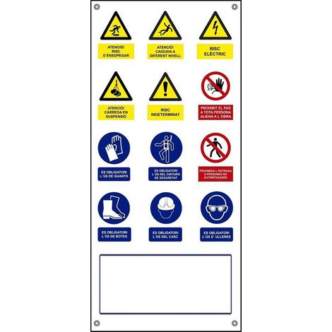 Affiche De Travail Multiple Verticale Toile Catalan 500x1100mm Normaluz (1/3)