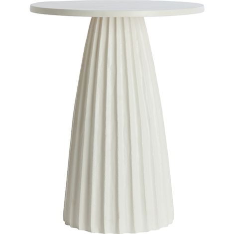 Stilvoller weißer Metall-Beistelltisch Light & Living Veglia (1/4)