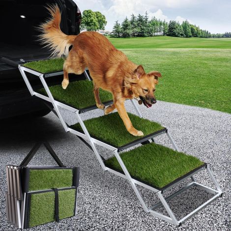 Hundetreppe Auto klappbar, rutschfest, höhenverstellbar, bis 80kg (1/5)