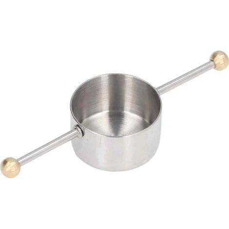 Cup Medidor Acero Inoxidable - 304 - Para Coctelería y Cocina - 25 ml / 50 ml - Doble Escala - Mango Antideslizante - 1 Unidad (1/5)