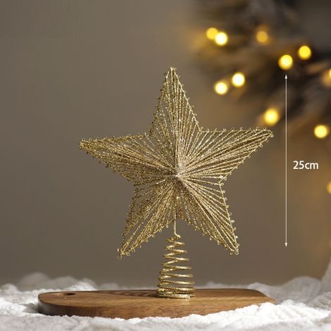 Poinsettia pour décoration de sapin de Noël style 1 (1/5)