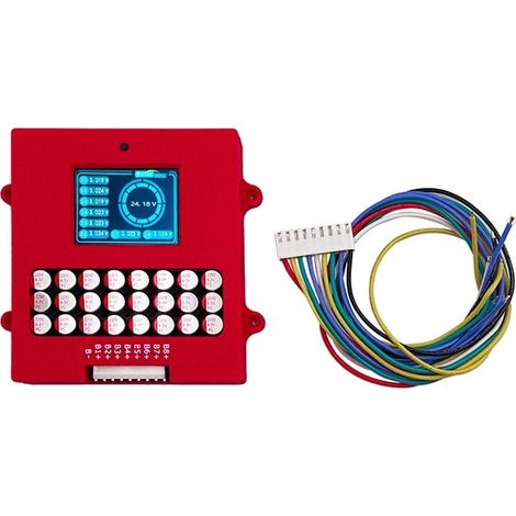 Balanceador de batería activo, diseño compacto, monitorización de voltaje en tiempo real, 8S LiFePO4 LiPo (1/2)