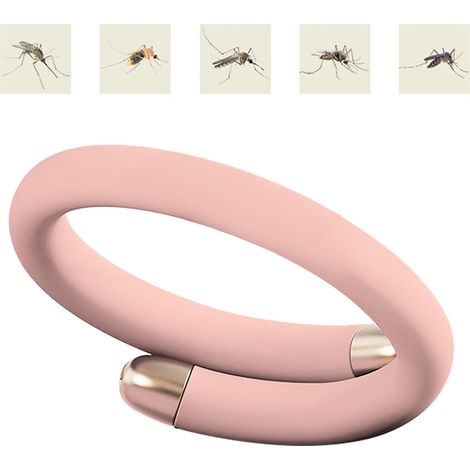 Bracelet anti-insectes pour enfants, ajustable et sûr, en silicone souple, avec 3 bâtonnets d'huiles essentielles pour le camping et les activités de plein air (Type 1). (1/5)