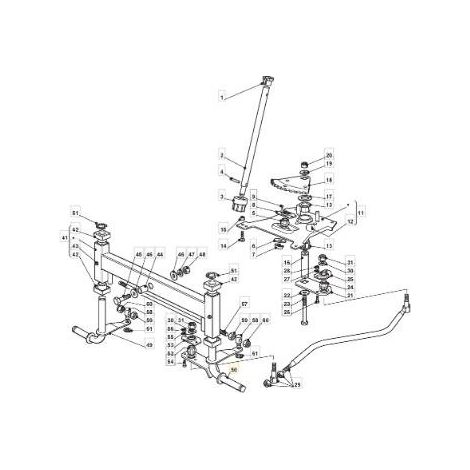 BROCHE GAUCHE ZNN NJ92 ORIGINE STIGA - 382230365/0