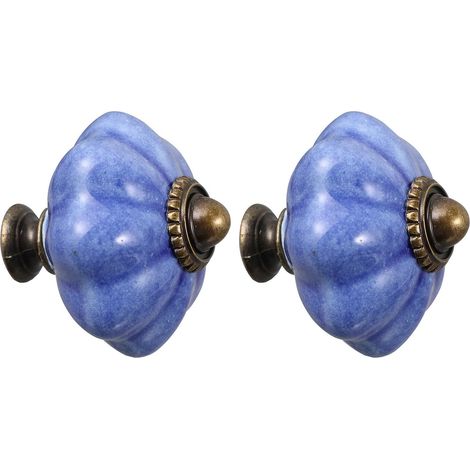 Boutons de Meuble en Céramique 2 Pièces pour Placards et Tiroirs, Style Vintage, Conçus Cuisine, Bibliothèques et Bureaux (1/5)