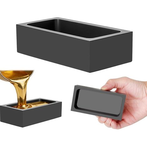 Pot en graphite de haute pureté 10 x 5 x 2.5 cm Creuset en graphite pour laboratoire Moule en fonte de métal (1/5)