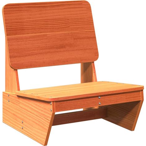 Maison Exclusive - Gartenstuhl Wachsbraun 60x64x70,5 cm Massivhol