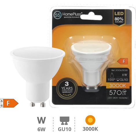 LED GU10 - 6W BLANC FROID