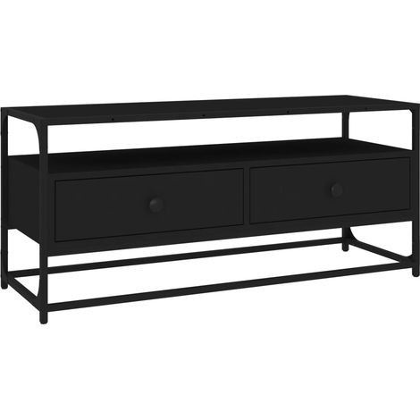 Maison Exclusive - TV-Schrank Schwarz 100x35x45 cm Holzwerkstoff