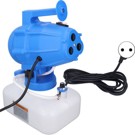 Atomiseur à pulvérisation portable et réglable de 5 litres à volume nul avec 3 buses, 1200 W, prise UE (220 V) (1/5)