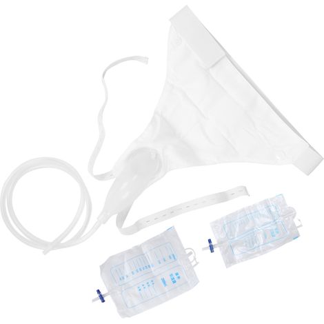 Collecteur d'Urine Silicone pour Hommes Âgés, Poche de Drainage Urinaire Portable (1/5)
