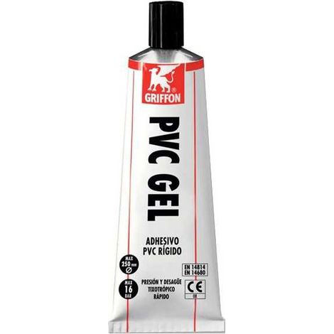 Pegamento de PVC en gel, tubo de 125 ml, Griffon