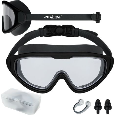 Schwimmbrille für den Pool, beschlagfrei, schwarz
