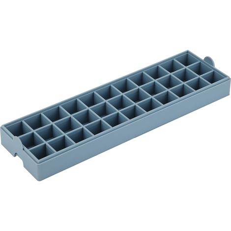 Moules à glaçons en silicone pour l'été, avec fond souple, démoulage facile, empilables, compatibles lave-vaisselle, rectangulaires, pour la maison, le bar, les fêtes, bleus, 33 glaçons (1/5)