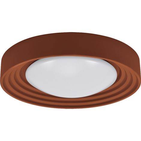 LEDVANCE ORBIS Concrete, brown concrete ceiling light with LED, 24.5 W, 1,800 lm, 3,000 K friendly warm white, dimmable in 3 steps by clicking, 500 mm diameter, IP20 protection, suitable for bathrooms (1/4)