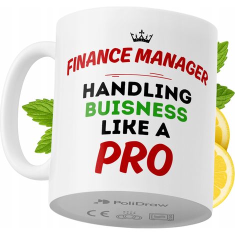 Lustige Kaffeetasse mit witzigem Textdesign für Finanzmanager – ideal für Geburtstage, Namenstage und Feiertage. Hochwertige Tasse für besondere Anlässe im Homeoffice oder Büro. Farbe: Weiß, 330 ml.