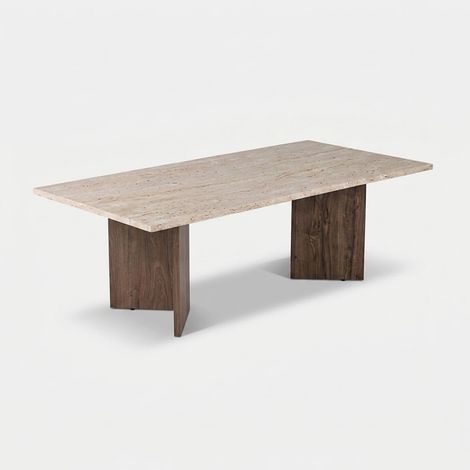 Rechteckiger Couchtisch in Marmoroptik Sabin (1/4)