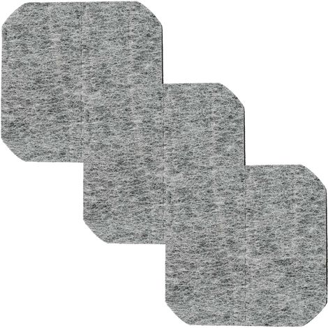 vhbw 3x Aktivkohle-Filter kompatibel mit Tefal Super Classic 1000 Fritteuse - 12 x 12 x 0,8 cm