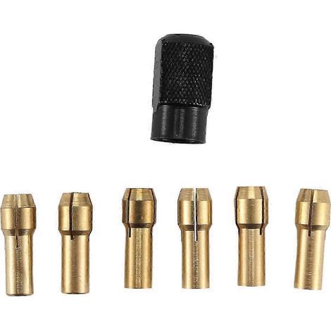 Lot de 7 pinces de serrage en laiton pour Dremel 1.0/1.6/2.0/2.4/3.0/3.2 + pour Dremel Check M8X0.75 or SZRH AC (1/5)