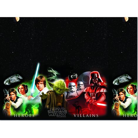 Tovaglia plastica Star Wars Heroes & Villains (180x120 cm)