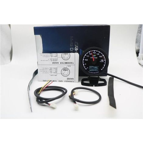 1 unité jauge de pression d'huile, affichage LCD numérique 62 mm, 7 couleurs réglables, pour voiture essence/diesel 4/6/8 cylindres (1/4)