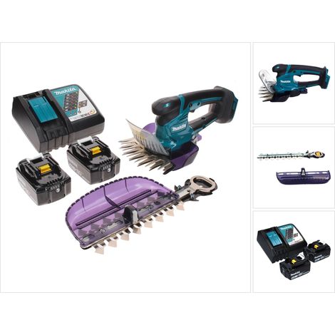 Makita DUM 604 RMX Akku Grasschere 18 V mit Gras- und Strauchscherblatt + 2x Akku 4,0 Ah + Ladegerät (1/5)
